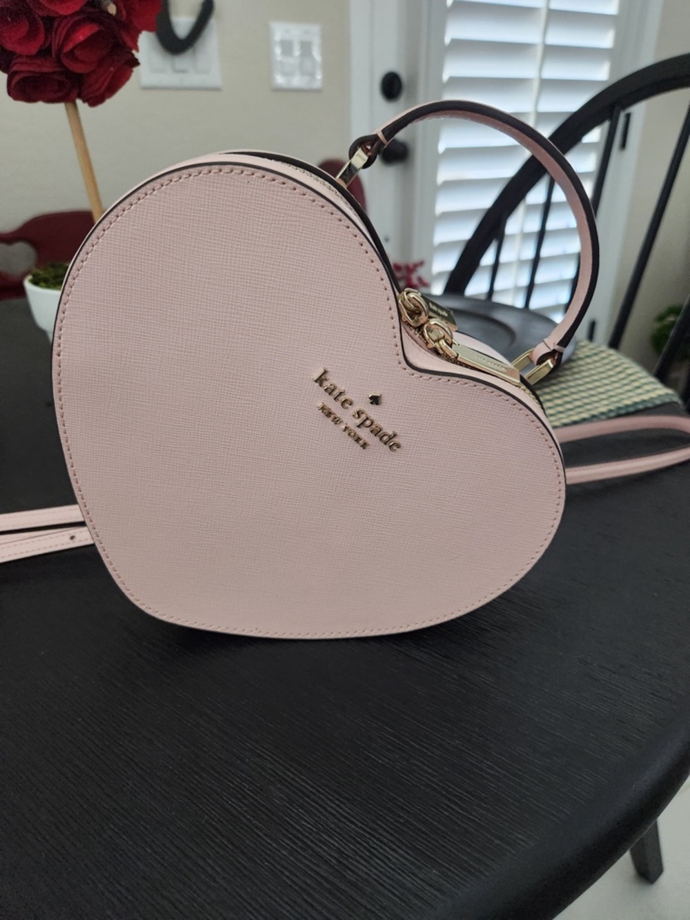 kate spade Pale Pink Heart Mini Crossbody